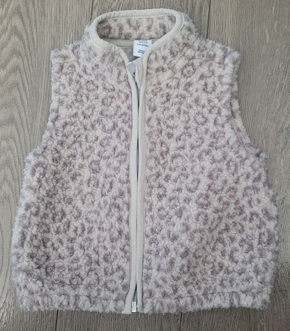 Leopard print fleece vest, 6-12 month, Kids 12 Month (9-12M)