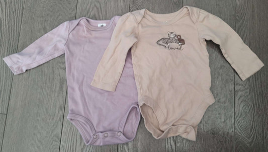 2 long sleeved onesies, 3-6 months, Kids 6 Month (3-6M)