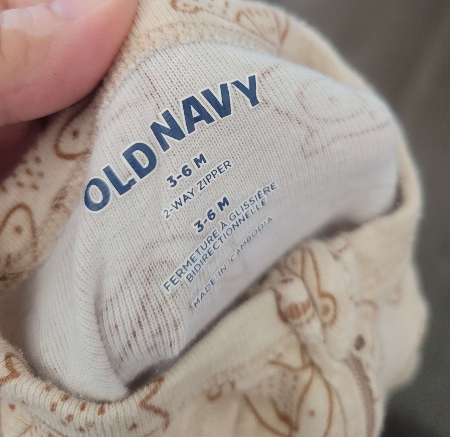 3 Old Navy sleepers, 3-6 months, Kids 6 Month (3-6M)