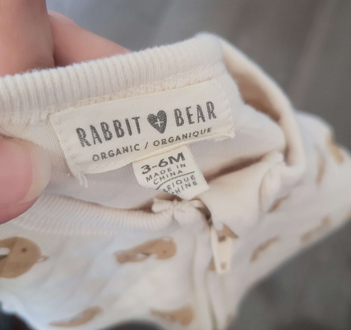 Bear print winter onesie, 3-6 month, Kids 6 Month (3-6M)