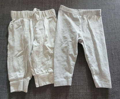 2 grey pants, 3-6 month, Kids 6 Month (3-6M)