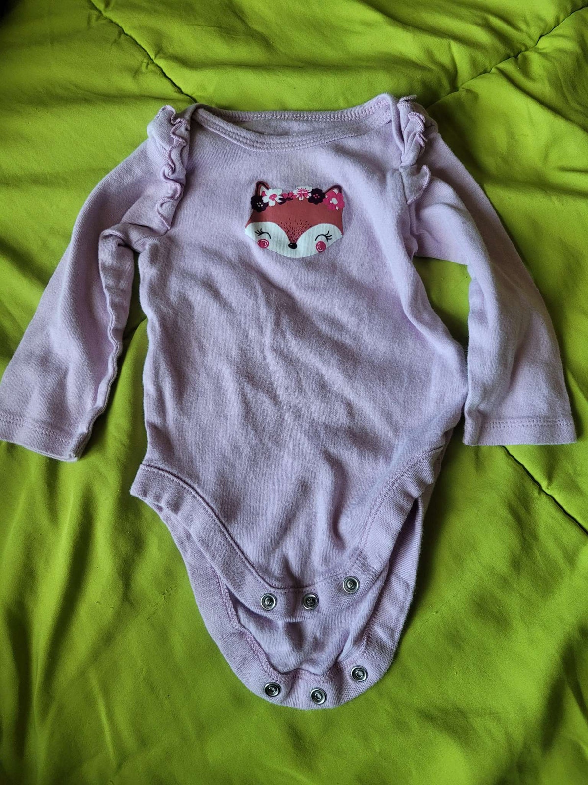 Purple fox onesie, 3-6 months, Baby Place, Kids 6 Month (3-6M)