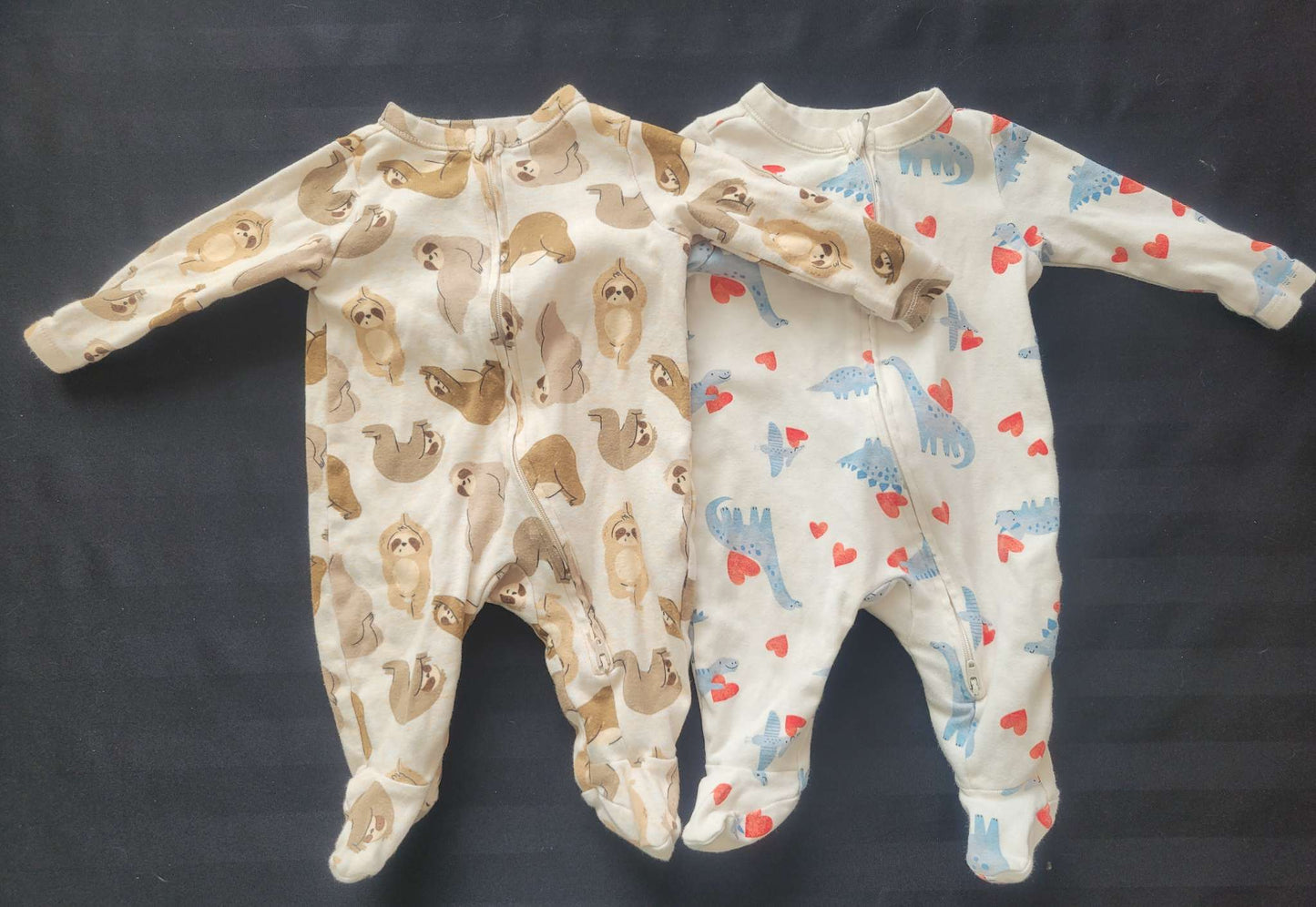 Two zippered sleepers, Old Navy, 0-3M, Kids 3 Month (0-3M)