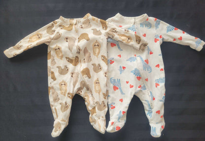 Two zippered sleepers, Old Navy, 0-3M, Kids 3 Month (0-3M)