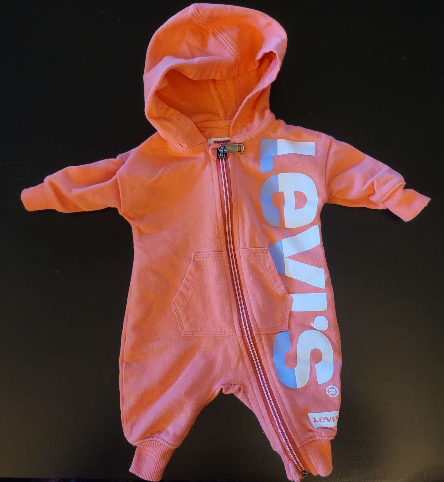 Hooded romper, peach, Levi's, Kids Newborn