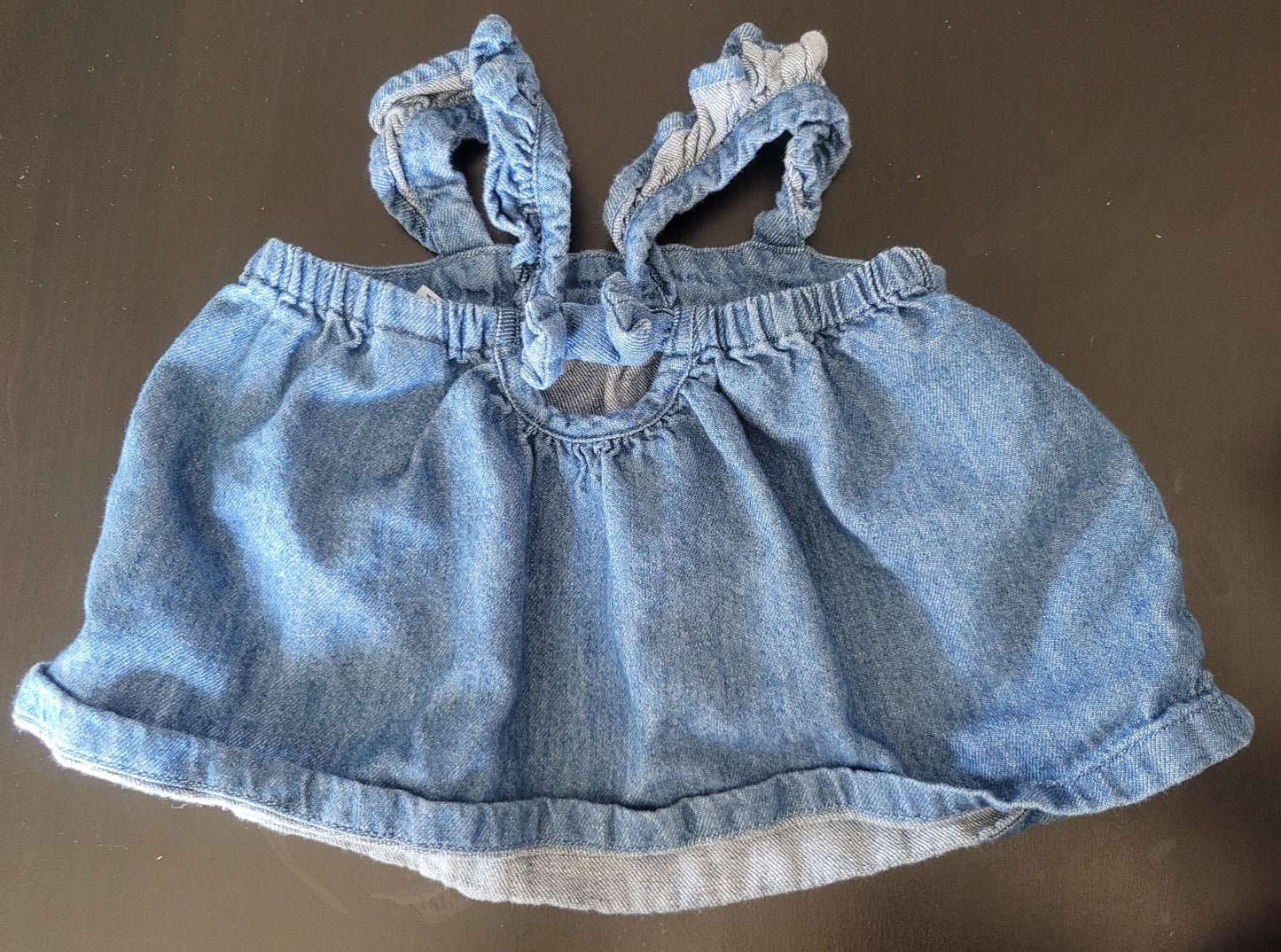 Denim overalls dress, Old Navy 6-12M, Kids 9 Month (6-9M)