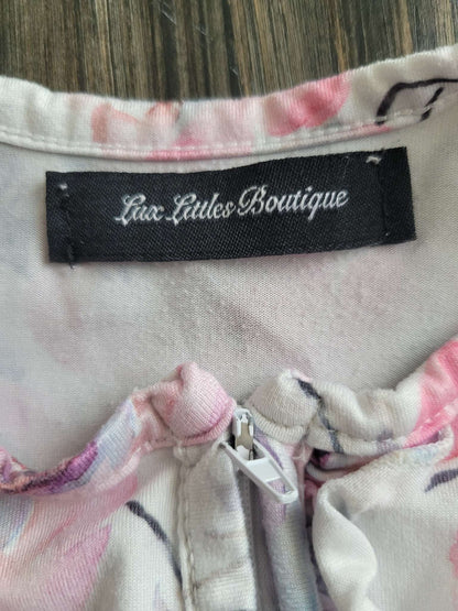 Floral onesie, Lux Littles Boutique, 0-3 months, Kids 3 Month (0-3M)
