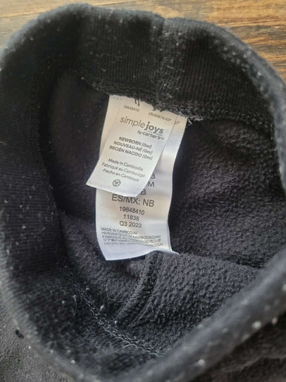 Carter's black sweat pants, newborn, Kids Newborn