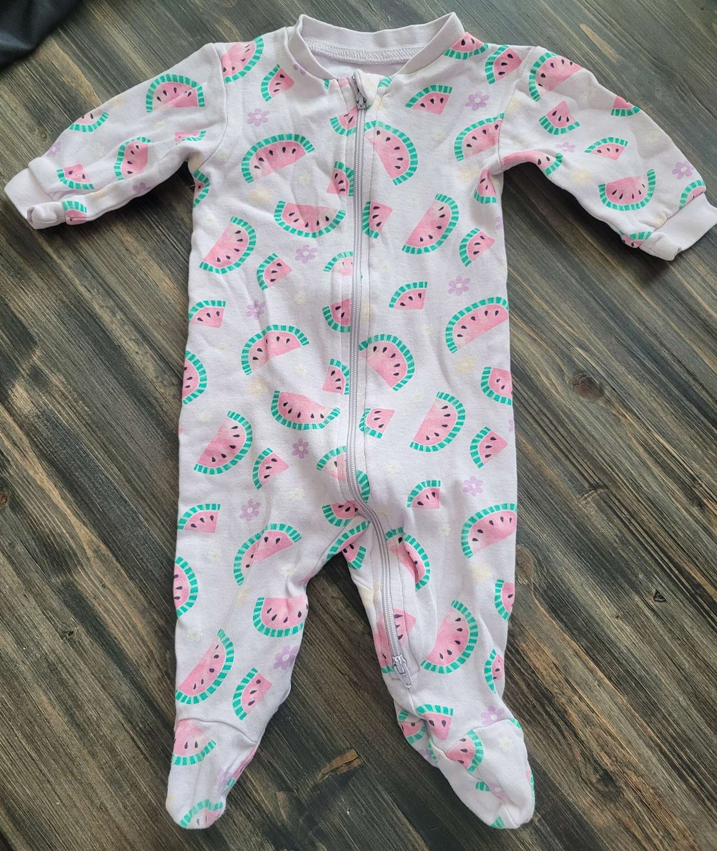 Purple watermelon onesie, 0-3 months, Kids 3 Month (0-3M)