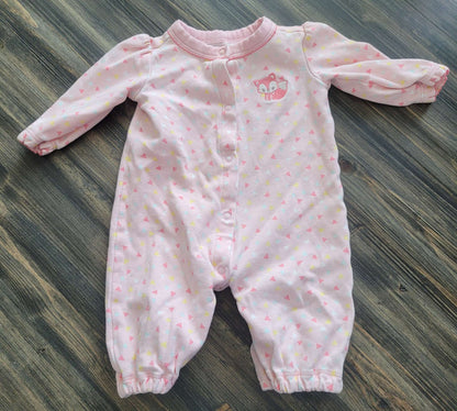 Newborn pink fox onesie, Gymboree, Kids Newborn