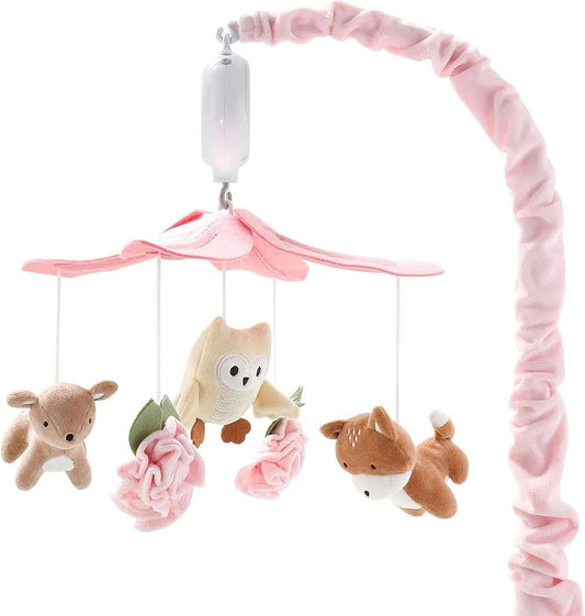 The peanutshell pink woodland animal mobile