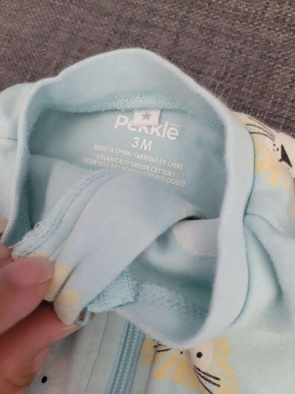2 Pekkle sleepsuits, sushi and lions, 3 month, Kids 3 Month (0-3M)