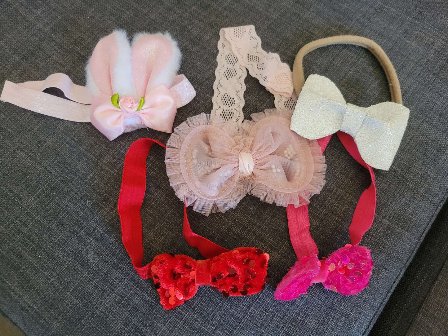 Five bow headbands