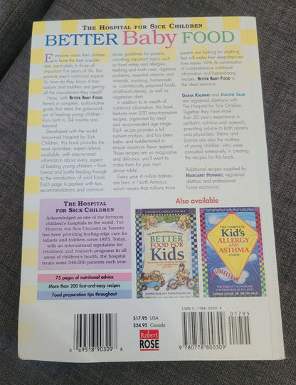 Better Baby Food book