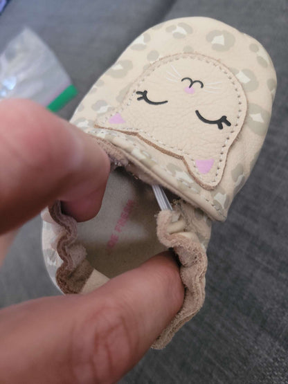 Leopard print shoes, small, Shoes 1 (Baby: 0-12 mth)