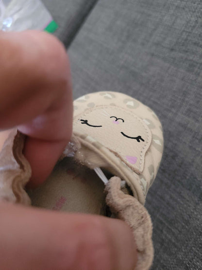 Leopard print shoes, small, Shoes 1 (Baby: 0-12 mth)