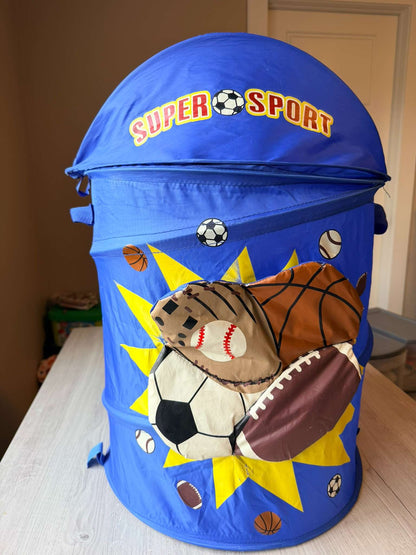 Kids pop up laundry basket
