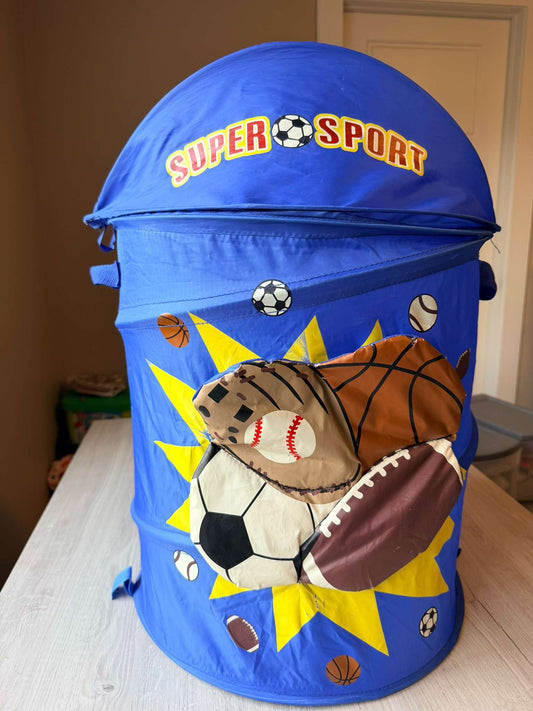 Kids pop up laundry basket
