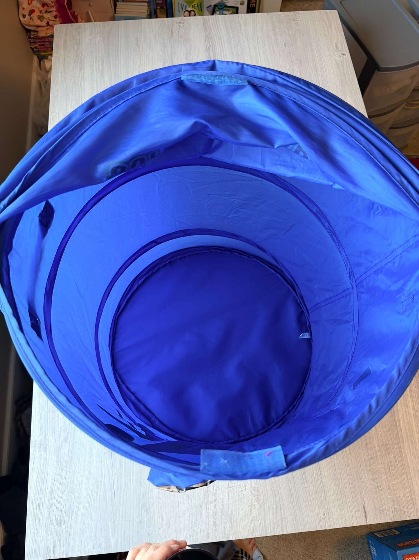 Kids pop up laundry basket