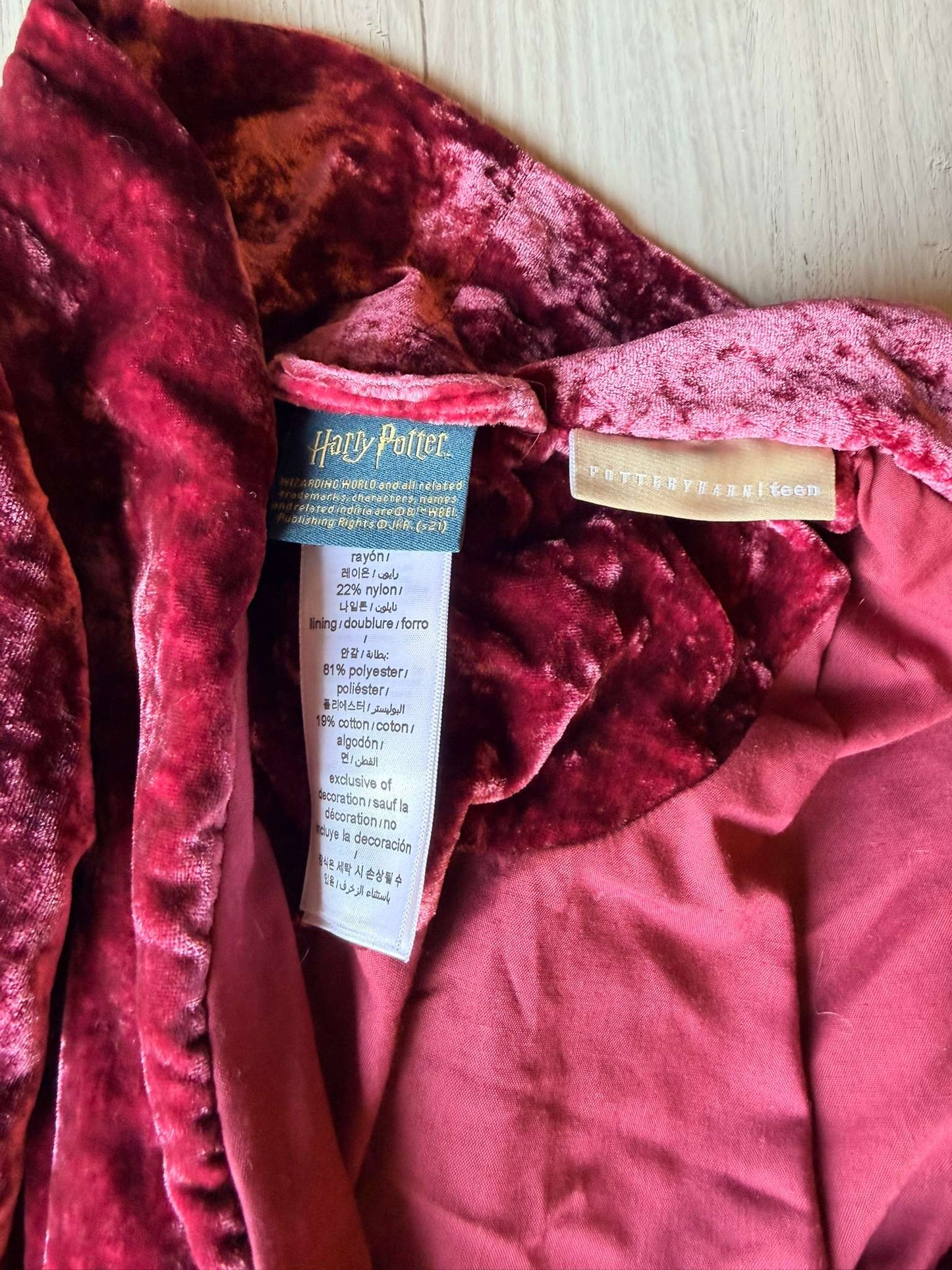 Harry Potter Housecoat , Kids 14
