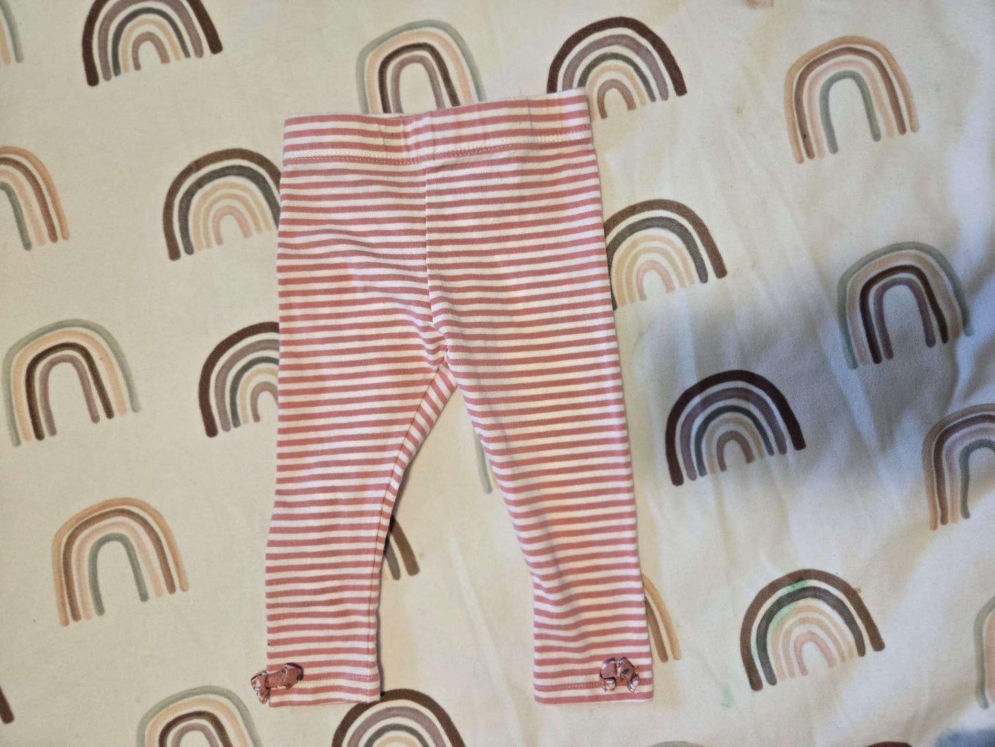 Pink Stripped pants, Kids 6 Month (3-6M)