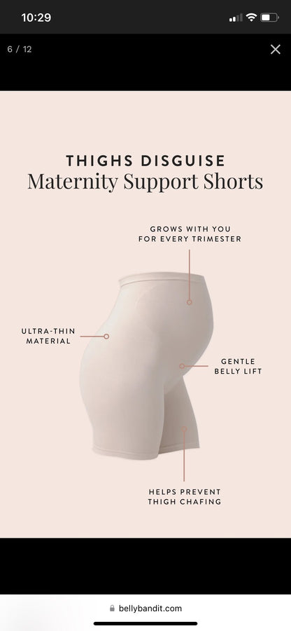 Maternity Support Shorts , Maternity S (4-6)