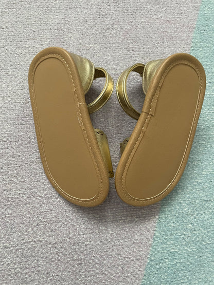 Gold sandals, 6-12 months, Shoes 4 (Baby: 0-12 mth)