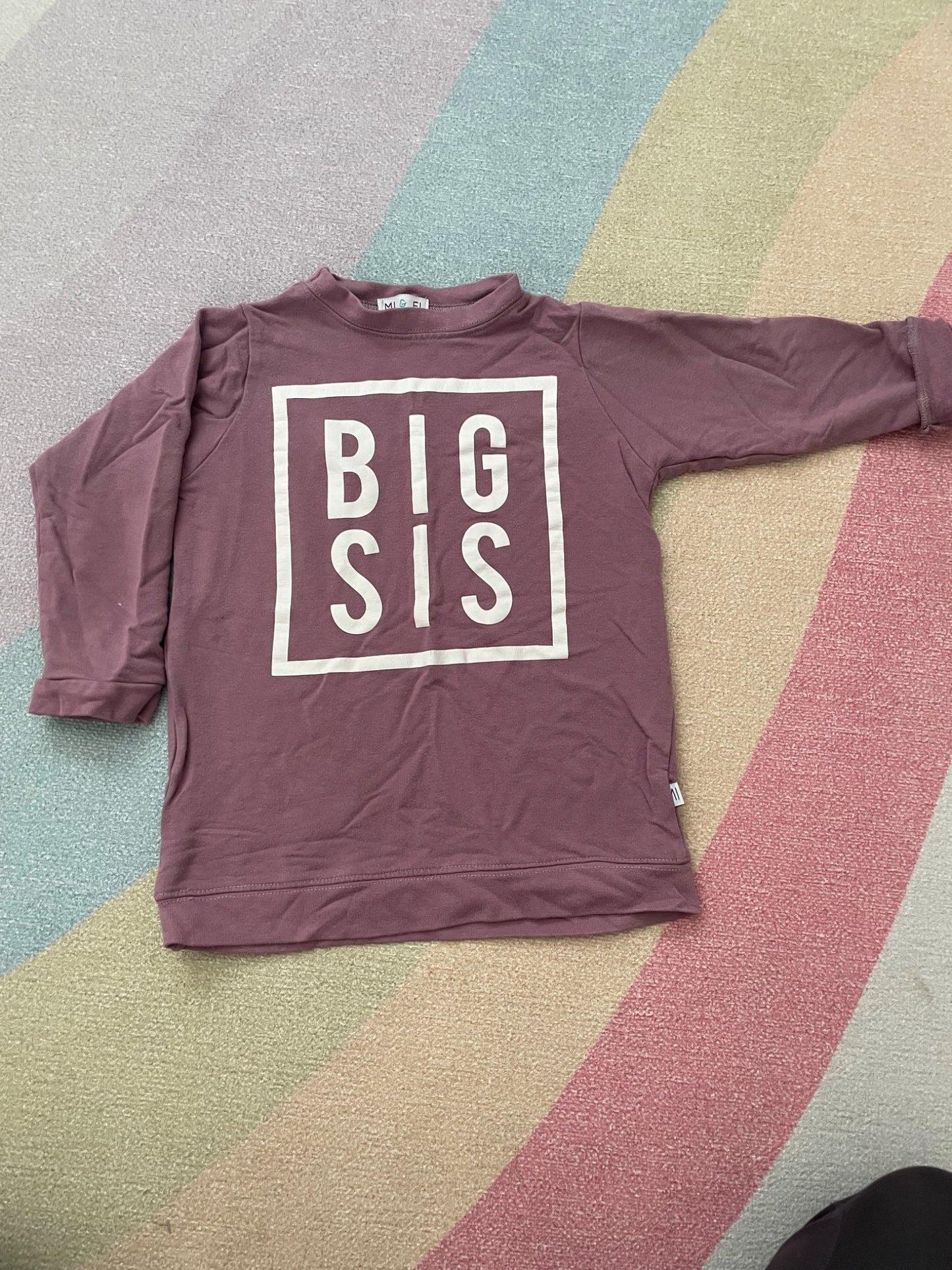 Mi&Fi Big Sis shirt, Kids 3T