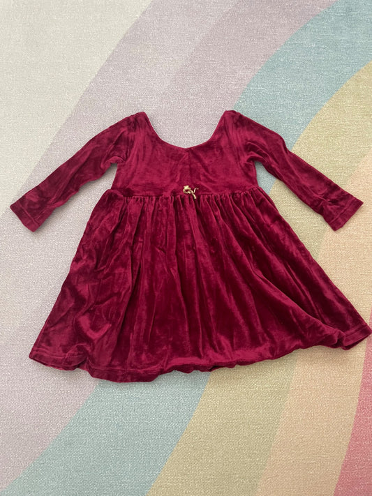 Velvet Christmas dress, Kids 2T