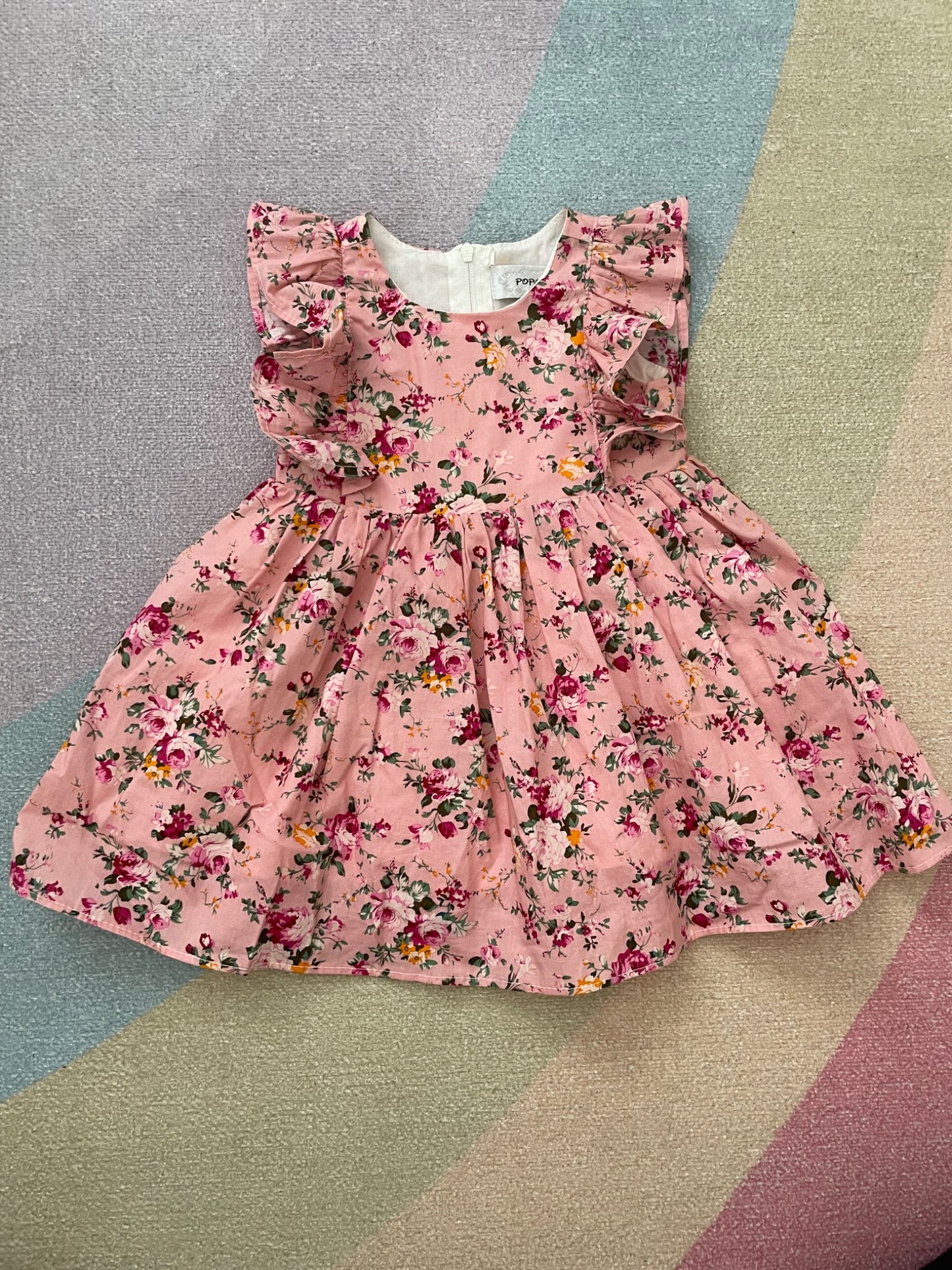 12 month fancy floral dress, Kids 18 Month (12-18M)