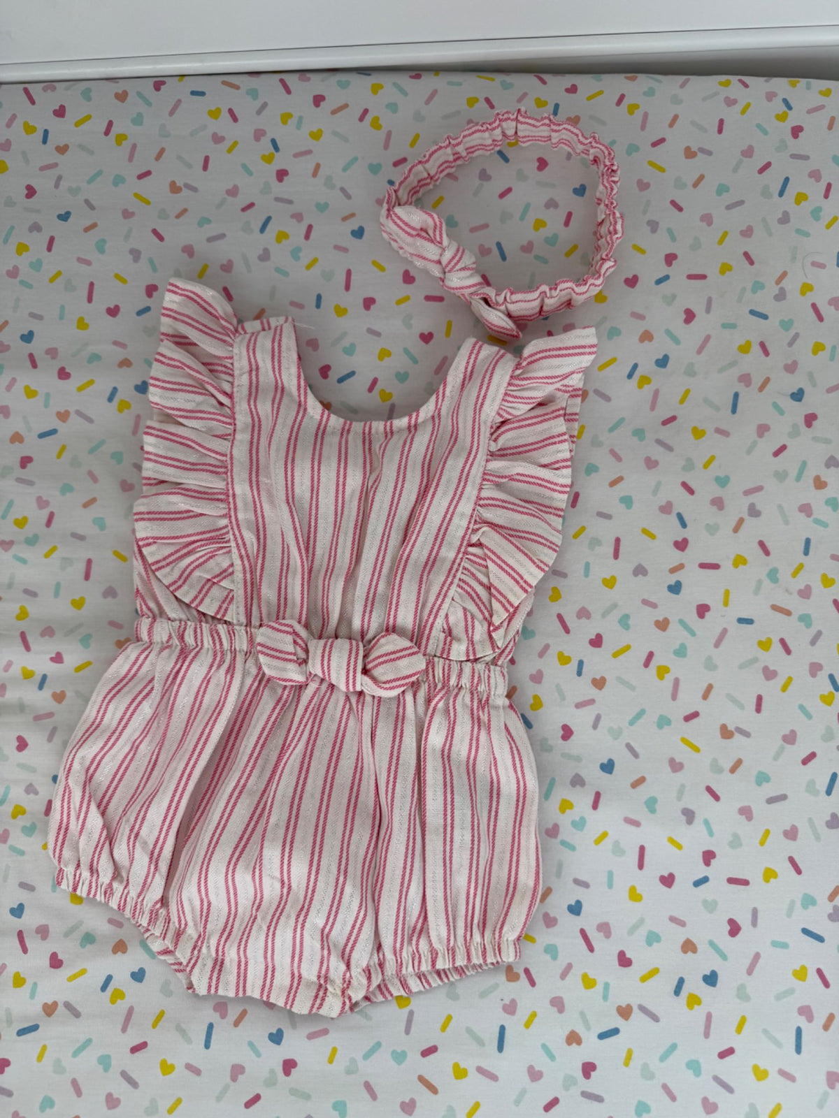 Jessica Simpson Baby Girl outfit with band, Kids 6 Month (3-6M)