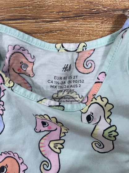 Seahorse sleeveless dress, Kids 2T