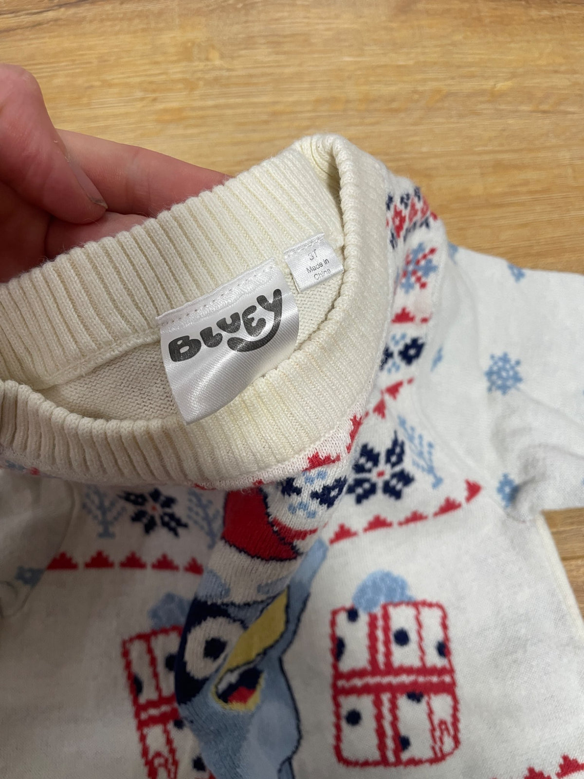Bluey Christmas sweater, Kids 3T