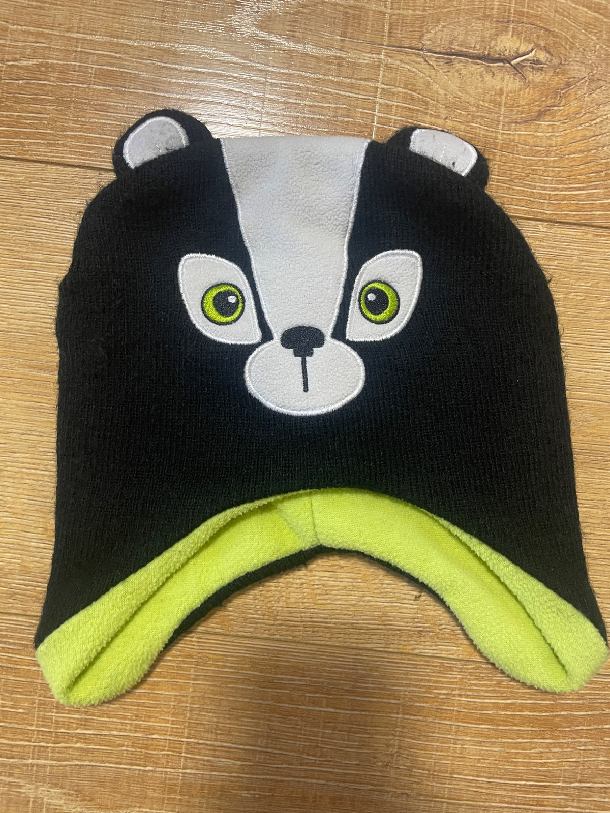 Toddler skunk winter hat, Kids 12 Month (9-12M)