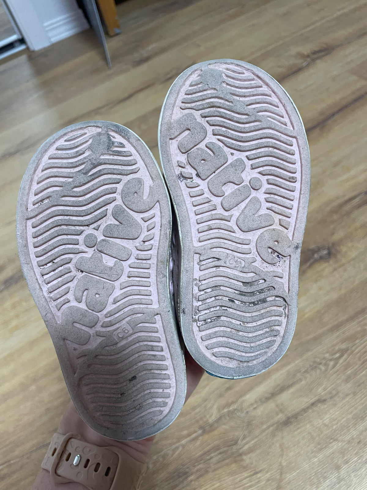 Glittery Native shoes, Shoes 6 (Walkers:12-24 mth)