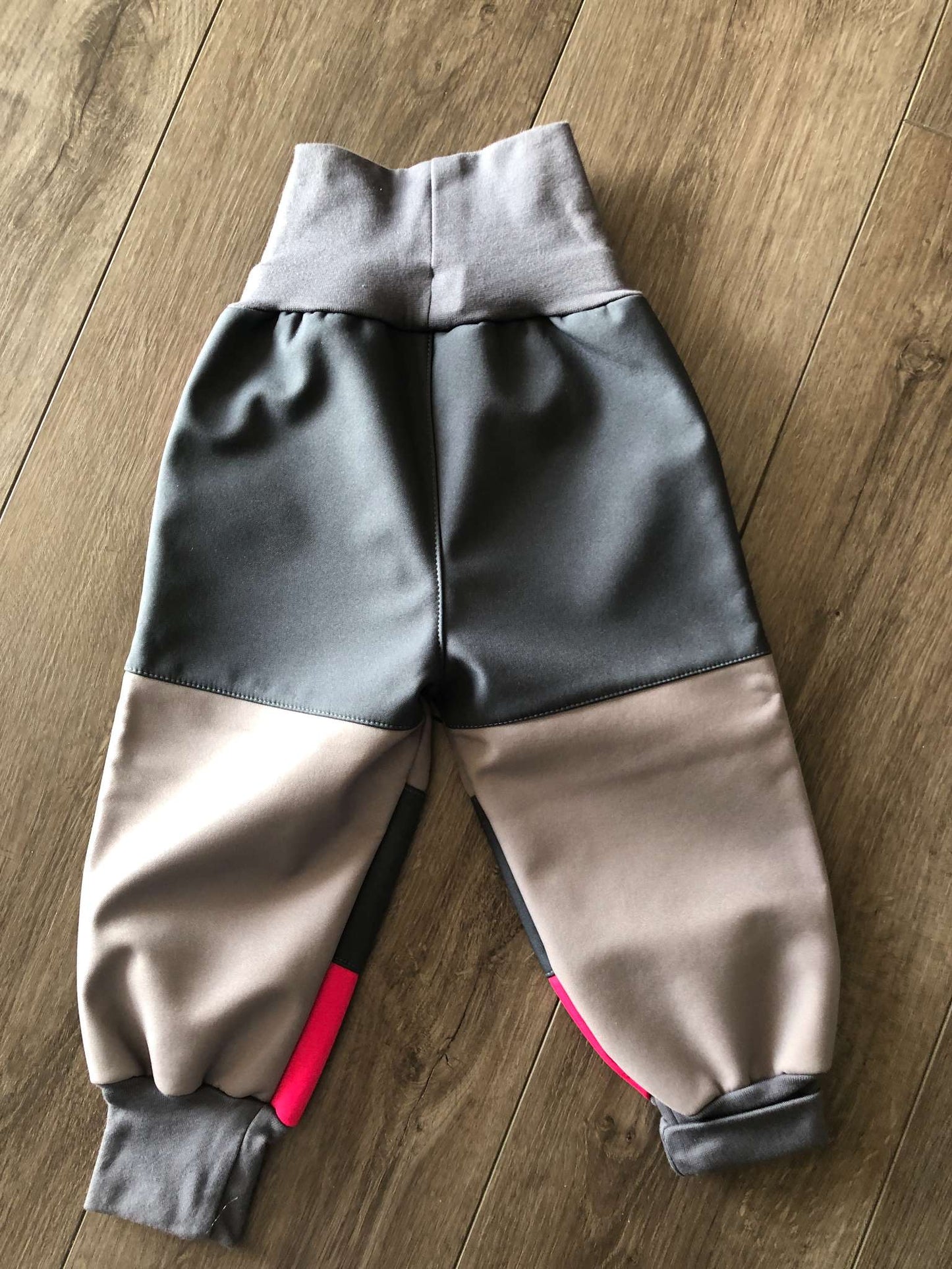 Softshell Pants, Grey/Pink, Size 1-2T, Kids 18 Month (12-18M)