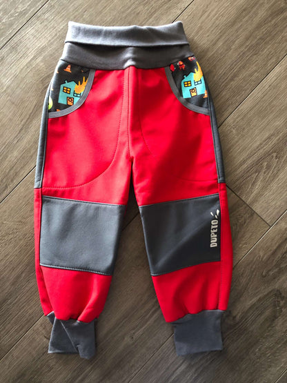Softshell Pants, Red, Size 1,5-2,5T, Kids 24 Month (18-24M)