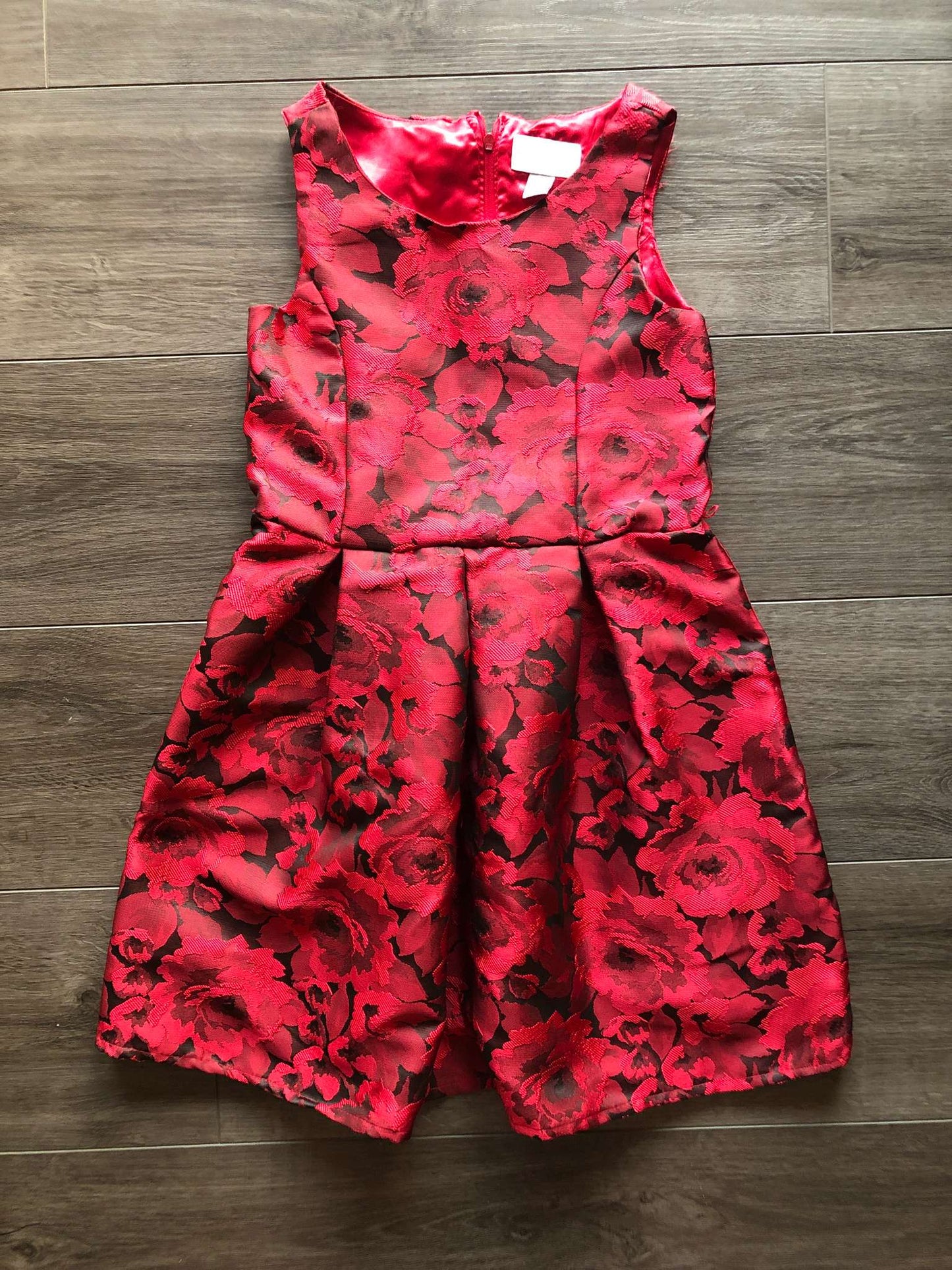 Specoal Occasion Dress/Red+Black/ Size 6-7, Kids 6/6X