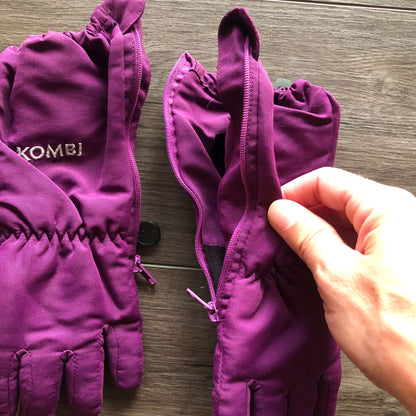 Girls' winter gloves/ Purple/ size S