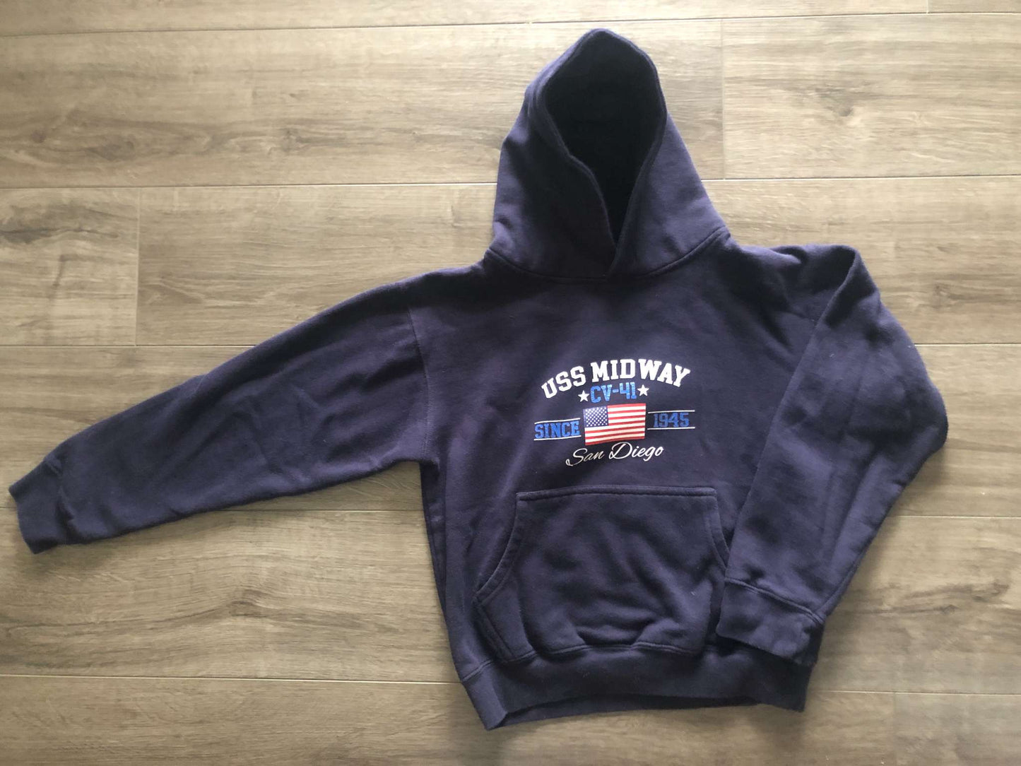 Hoodie/ Dark Blue/Size 7-8, Kids 7