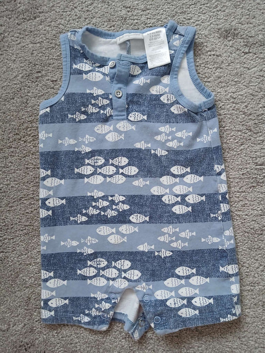 First impressions fish romper 6-9m, Kids 9 Month (6-9M)