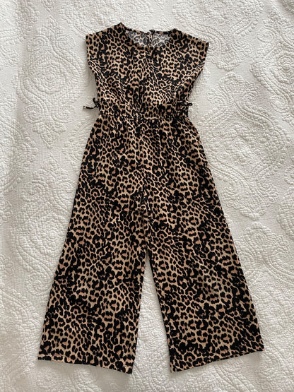 Animal Print Jumpsuit (size 5-6), Kids 5/5T