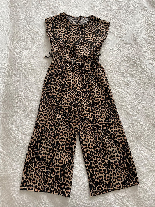 Animal Print Jumpsuit (size 5-6), Kids 5/5T