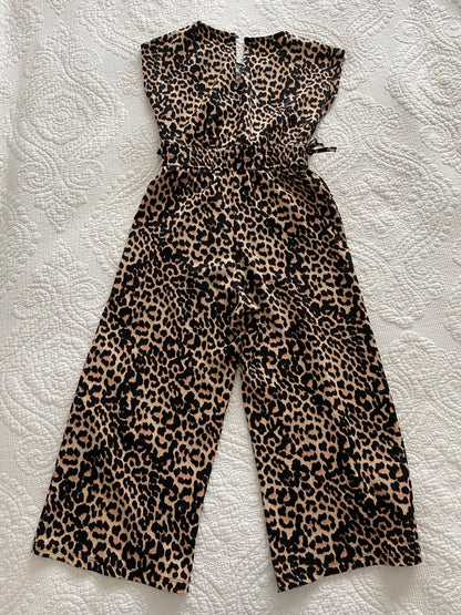 Animal Print Jumpsuit (size 5-6), Kids 5/5T