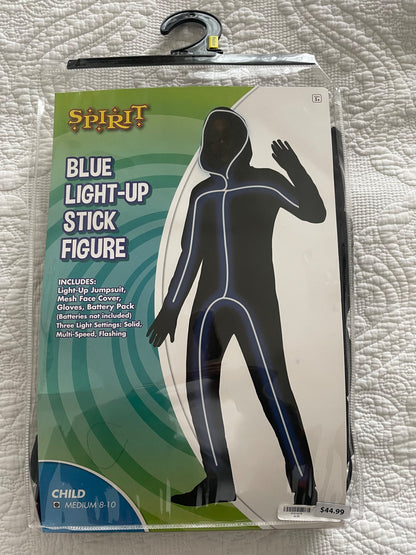 Light up Stick Figure Halloween Costume, Kids 8