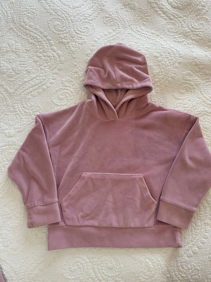 Velour Pink Jumpsuit , Kids 6/6X