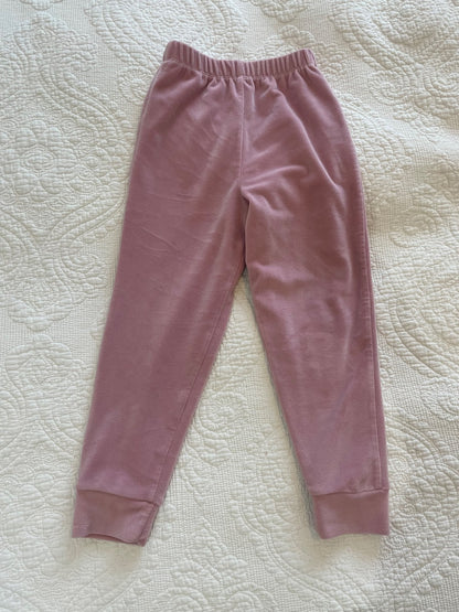 Velour Pink Jumpsuit , Kids 6/6X