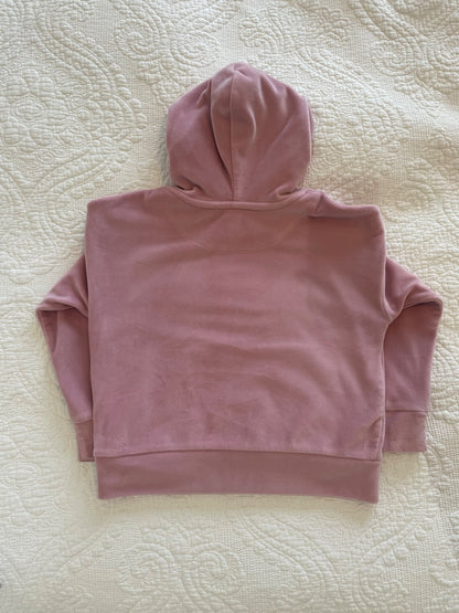 Velour Pink Jumpsuit , Kids 6/6X