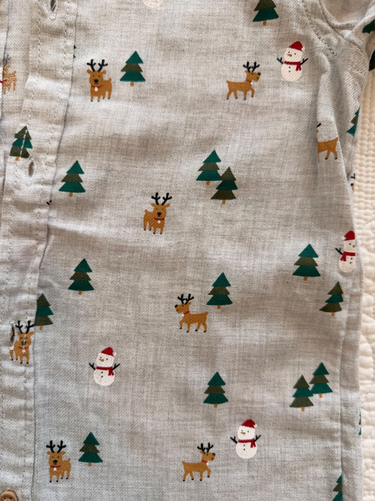 Holiday Button Down Shirt (size 6-7), Kids 6/6X