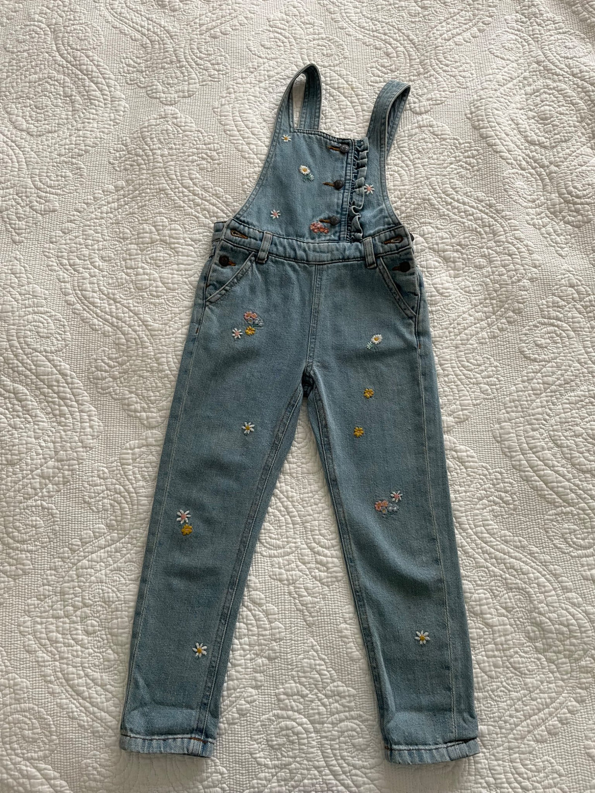 Girls Denim Overalls (size 3-4), Kids 4/4T